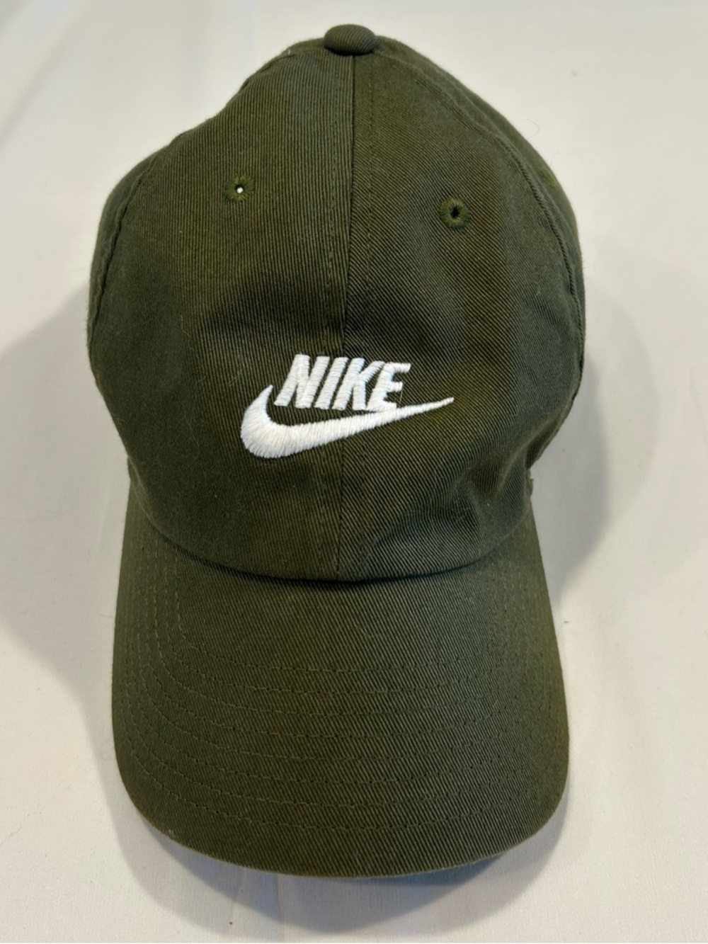 Nike Dark Olive Green Embroidered Swoosh Cap